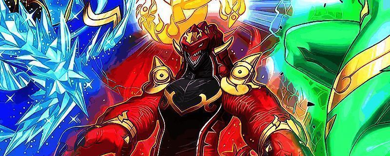 游戏王MD中龙华卡组的卡牌展示，仪式怪兽与支援卡组合展示