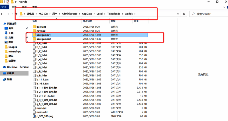 main.wrld文件界面截图，标出关键参数位置