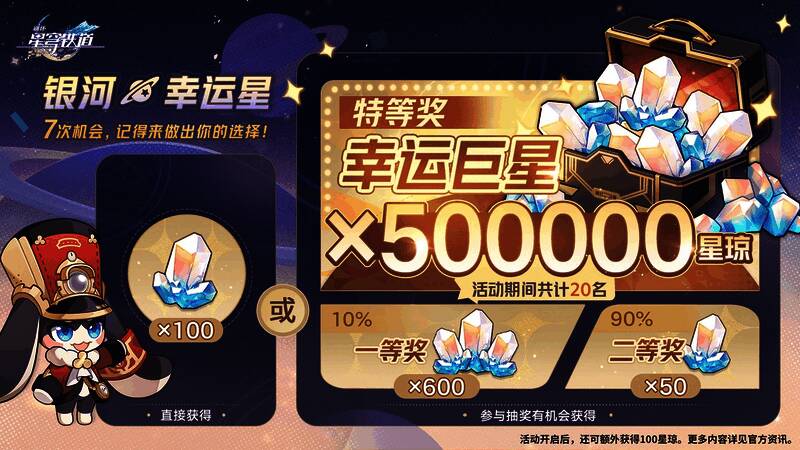 银河幸运星抽奖活动界面展示