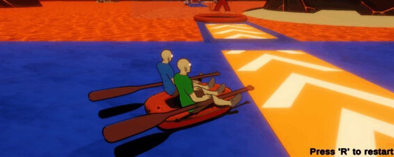 《Paddle Paddle Paddle》游戏主界面展示，界面简洁且具有科技感