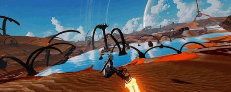 星跃狂飙游戏封面展示未来感十足的城市赛道场景