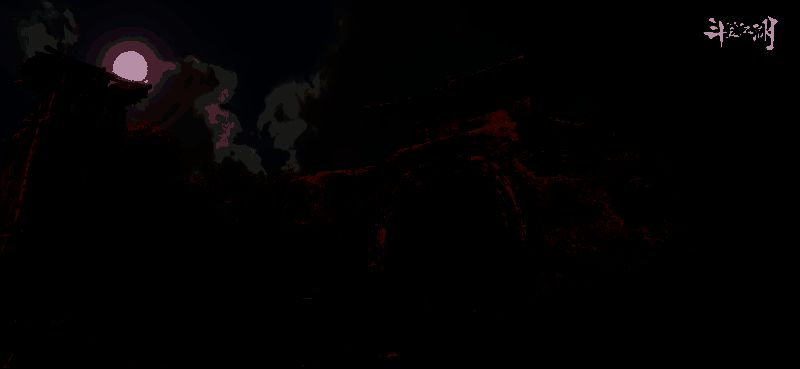 《斗笠江湖》游戏场景，人物身穿斗笠装扮，背景古色古香