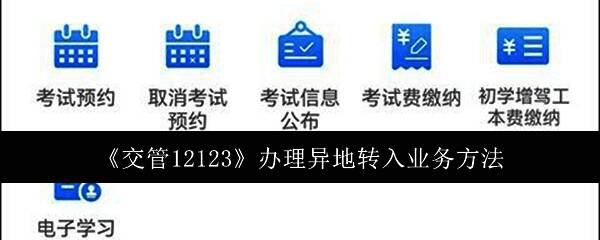 交管12123主界面展示图，清晰可见更多选项入口