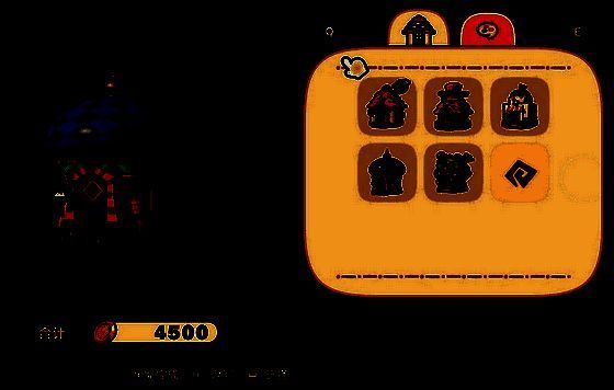 玩家在小屋建造界面中选择魔界风格的截图