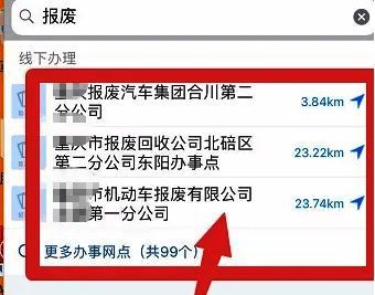 报废流程结束后的提示页面，显示已完成操作