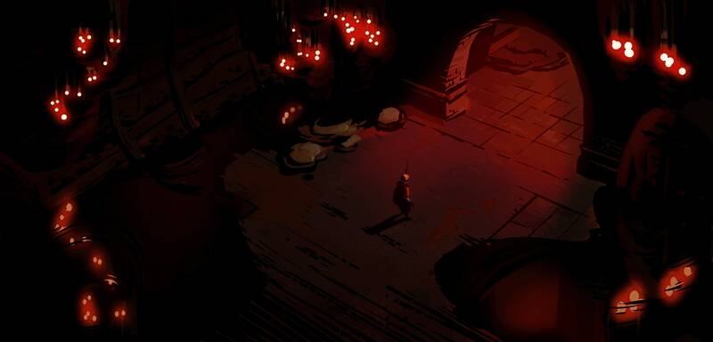 游戏战斗画面，展示角色释放技能攻击敌人的特效场景