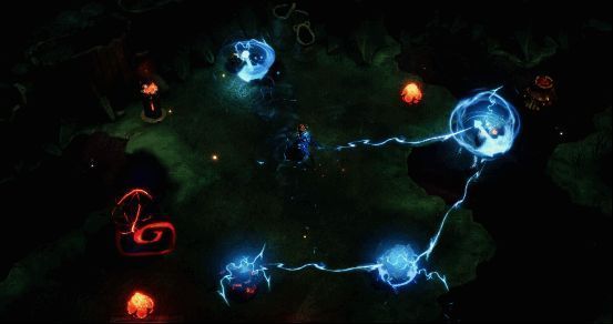 主角亚历山德拉女王与骰子伙伴福宝并肩作战的场景