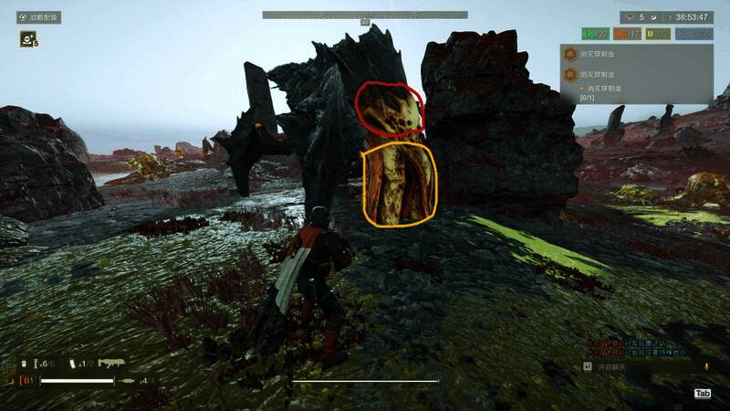 角色携带多种重型武器，在战场中展开火力压制，画面充满科技感与冲击力