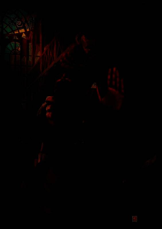 厂长与园丁温馨互动场景，厂长头戴格子帽，面带微笑，背景阳光明媚