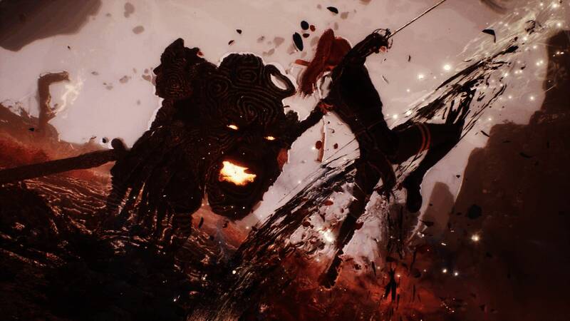 小岛秀夫接受采访现场照片，背景为《死亡搁浅2》宣传海报