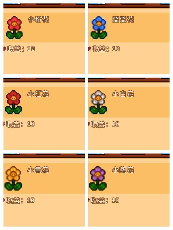 花朵图鉴第二页，包含三色堇与郁金香不同变种对比