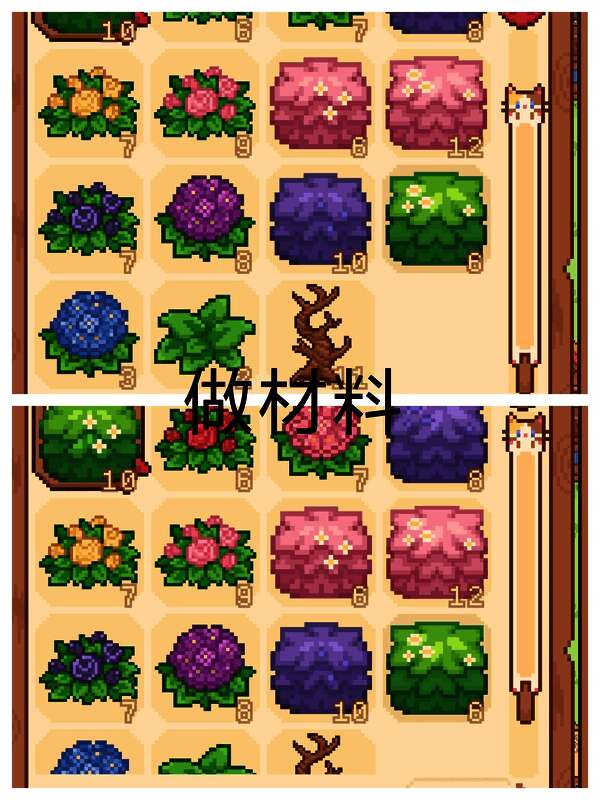 花朵图鉴最终页，汇总当前已确认的所有花卉种类清单