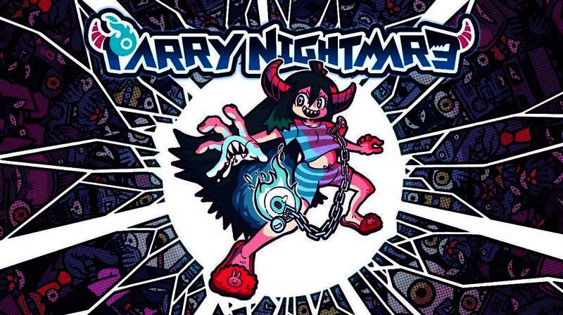 弹飞噩梦Switch版封面宣传图，卡通风格的主角与敌人对峙场景