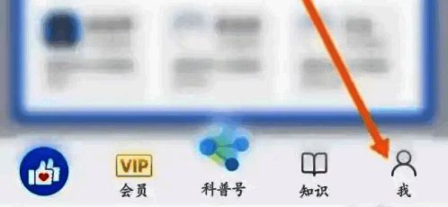 应用首页底部“我”按钮界面