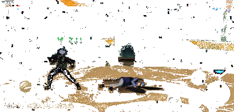 卡卡西使用神威·左远程发动攻击，敌人被吸入空间裂缝