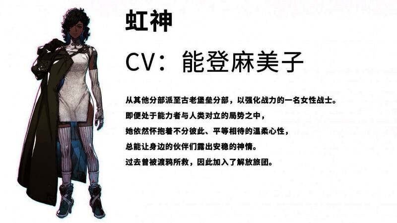 角色近景特写，面部表情冷峻，眼神坚定