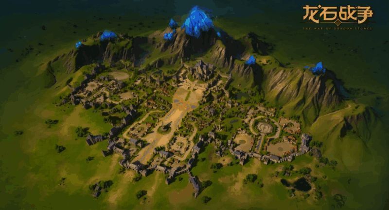 游戏大地图3D视角展示，地形丰富，光影效果逼真