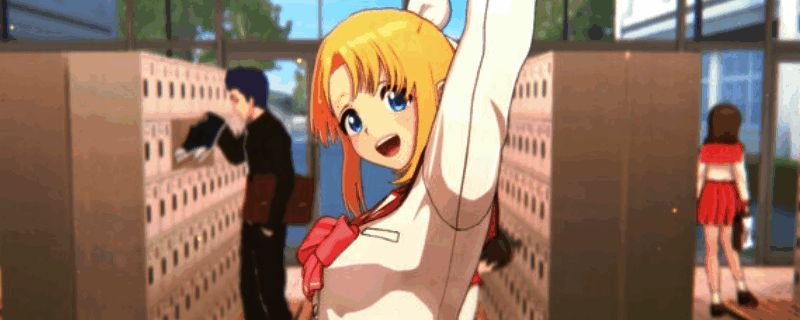 《ToHeart》游戏内角色互动场景，温馨校园氛围