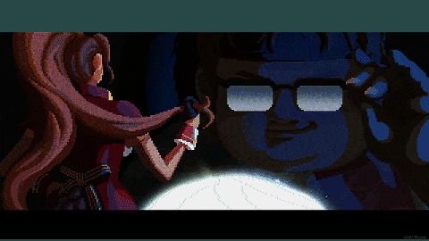 戴夫与伙伴们互动的动画片段