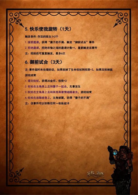 玛希尔在夜晚的书房中翻阅古籍，桌上堆满了笔记和草图