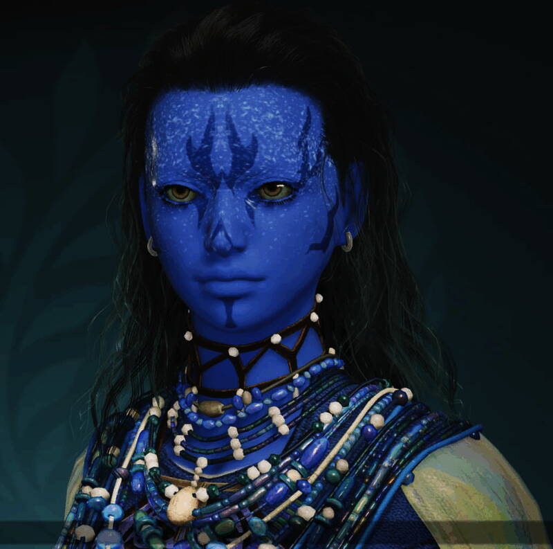 《怪物猎人：荒野》玩家捏脸作品展示，蓝色皮肤角色宛如电影《阿凡达》中的纳美人