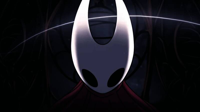 《空洞骑士：丝之歌》宣传画面，角色在神秘场景中探索