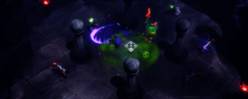 《迷失混沌王国：永恒之骰》游戏封面图，画面中是一个充满奇幻色彩的王国和神秘骰子