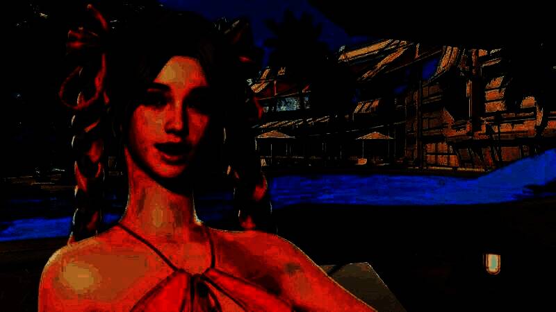 《第一后裔》全新泳装皮肤宣传图，三位角色身着清凉装扮展现夏日风情