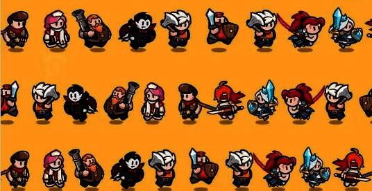 百炼英雄角色阵容搭配示意图，包含多个英雄协同作战画面