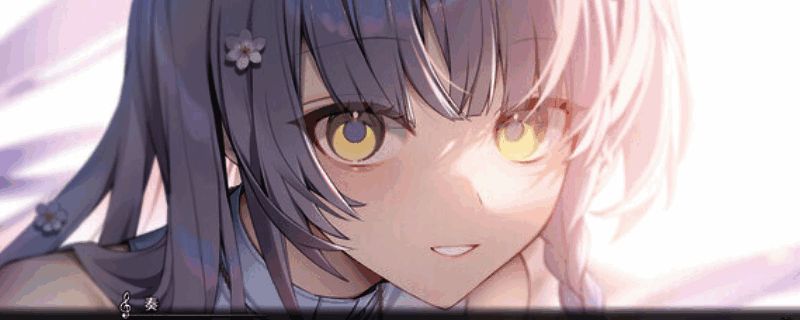 游戏主视觉图，展现男女主角在废墟城市中并肩而立的场景，画面唯美充满情感氛围