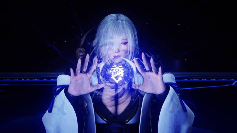 一位女性角色身着暴露服装，胸部抖动明显的游戏截图