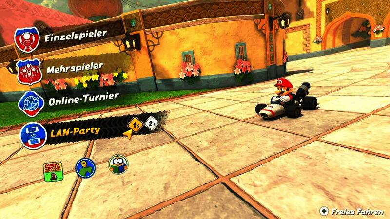 游戏设置界面展示局域网派对选项出现的瞬间，界面特效突出神秘感