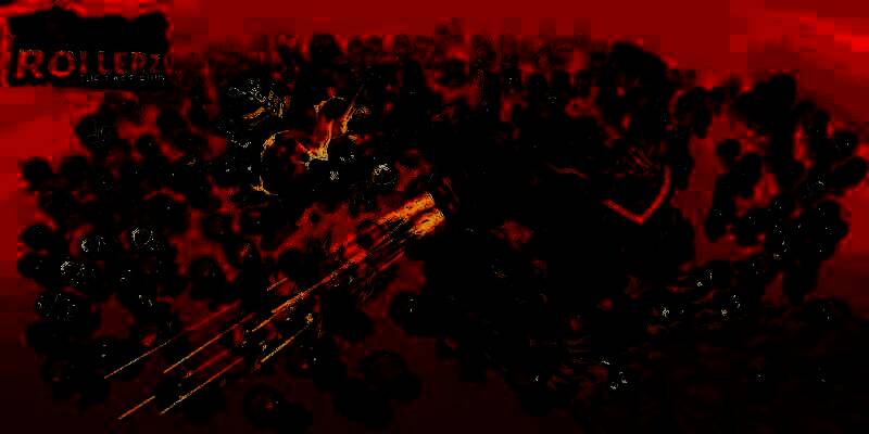 开发者团队合影，背景为游戏宣传图，气氛轻松愉快