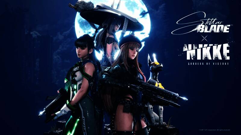 主角伊芙手持武器与外星生物激烈交战的场景