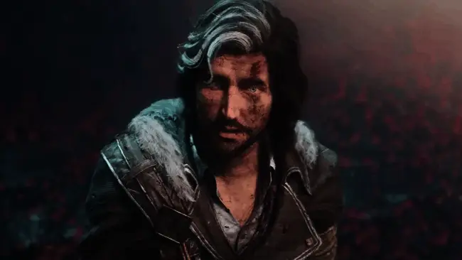 游戏角色在光影交错的环境中展开冒险，画面风格充满史诗感