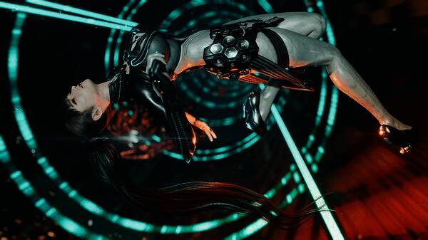 城市遗迹探索场景，阳光透过破碎建筑洒落，营造出末世氛围