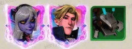 罗莎与阿喀琉斯协同作战画面，展现技能联动