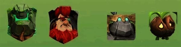 战令档阵容示意图，石诺与托尔组合，兵种以刚毅石头和巨力橡果为核心