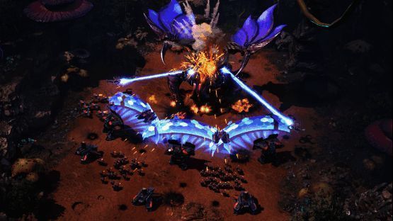 实时战斗画面展示机甲对战特效