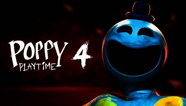 《波比的游戏时间》第四章宣传图，主角Poppy神秘微笑面对镜头