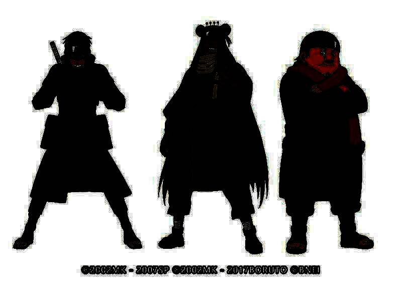 油女取根、西瓜山河豚鬼、赤土三位新忍者形象展示