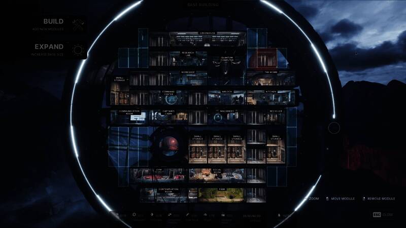 主角操作控制台界面特写，显示复杂的系统选项和人物关系图谱