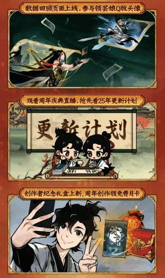 创作者专属奖励界面展示，包括月卡兑换码与限定道具