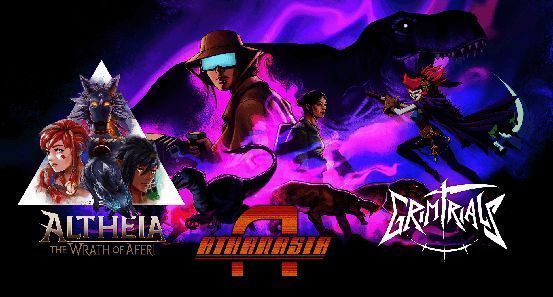 三款新游戏封面合集，分别为《阿尔西亚：艾菲力之怒》《少女死神养成计划》《永生咒魇》