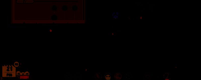 游戏主界面展示中世纪风格UI设计，界面中央显示医院建筑全景