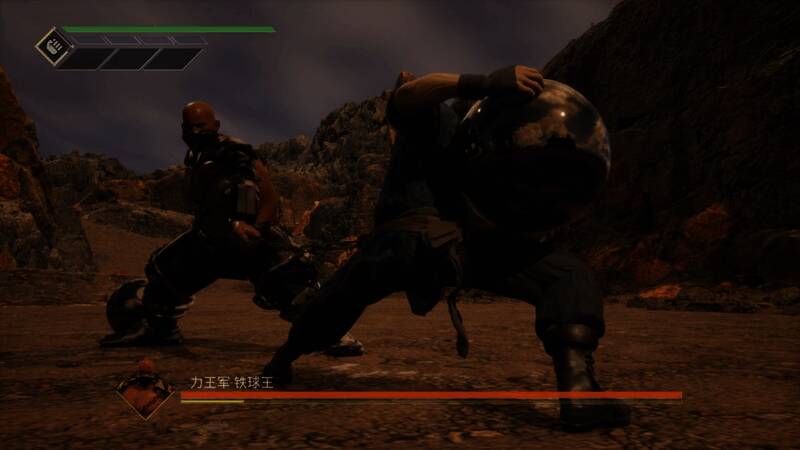 《灵拳》角色设定图，主角卡特手持武器蓄势待发