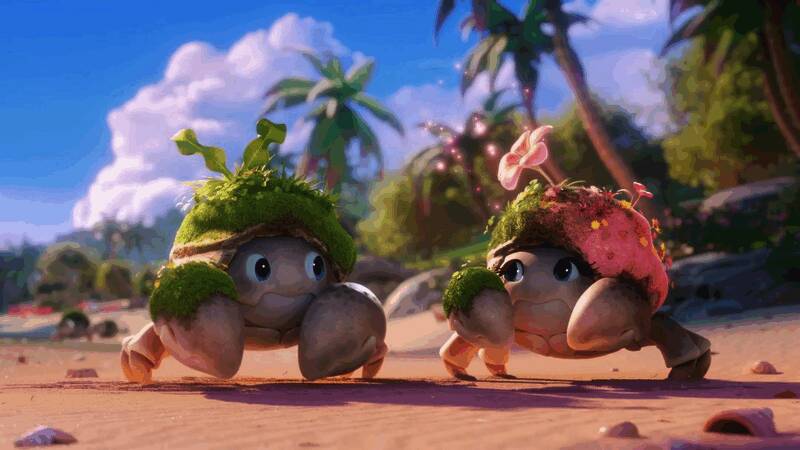 游戏场景全景展示，森林与山脉交相辉映，光影交错营造出梦幻氛围