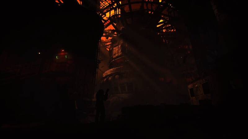 时间裂缝特效展示，角色处于空间撕裂边缘