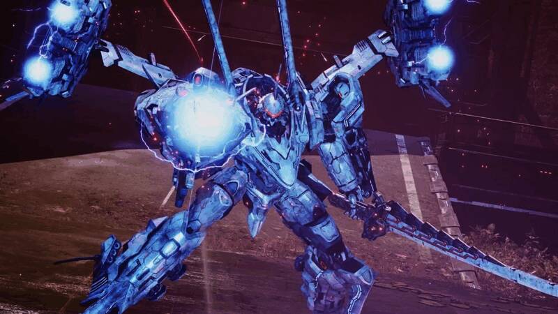 主角站在高处俯瞰整片大陆，远处可见巨大外星生物缓缓移动