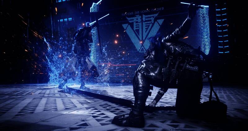 Boss战场景，巨型BOSS释放强力技能，八云闪避瞬间捕捉